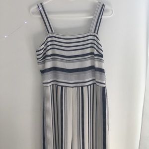 NEVER WORN - Navy and White Jumpsuit